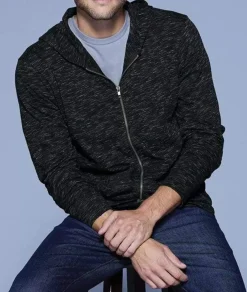 Men Nayked Apparel Shirts>Men'S Ridiculously Soft Lightweight Full-Zip Hoodie