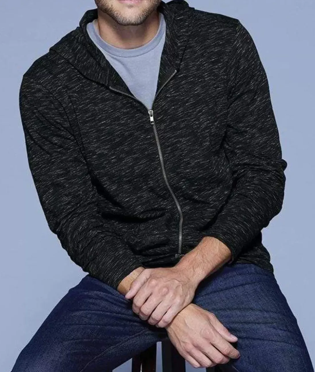Men Nayked Apparel Shirts>Men'S Ridiculously Soft Lightweight Full-Zip Hoodie
