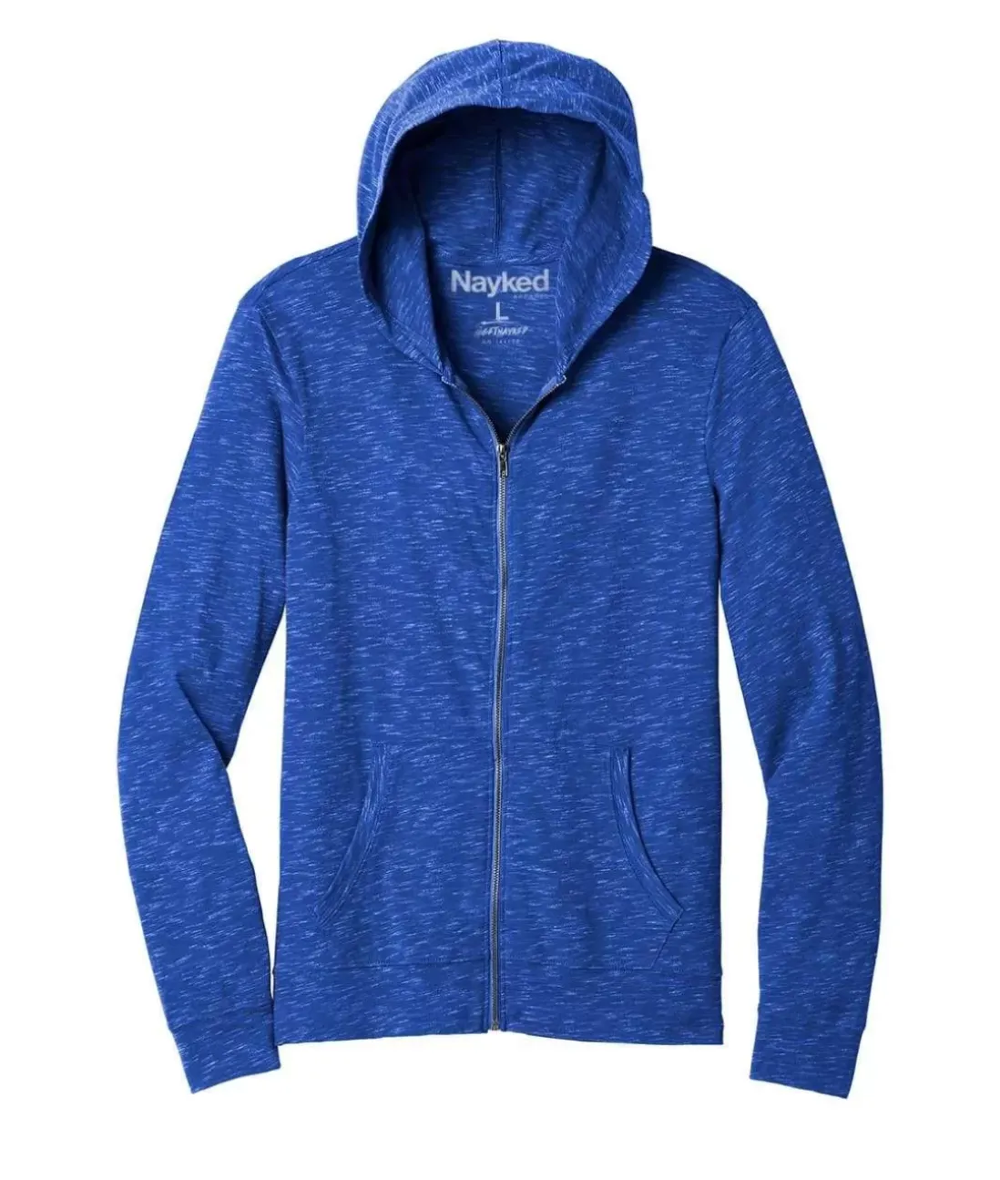 Men Nayked Apparel Shirts>Men'S Ridiculously Soft Lightweight Full-Zip Hoodie
