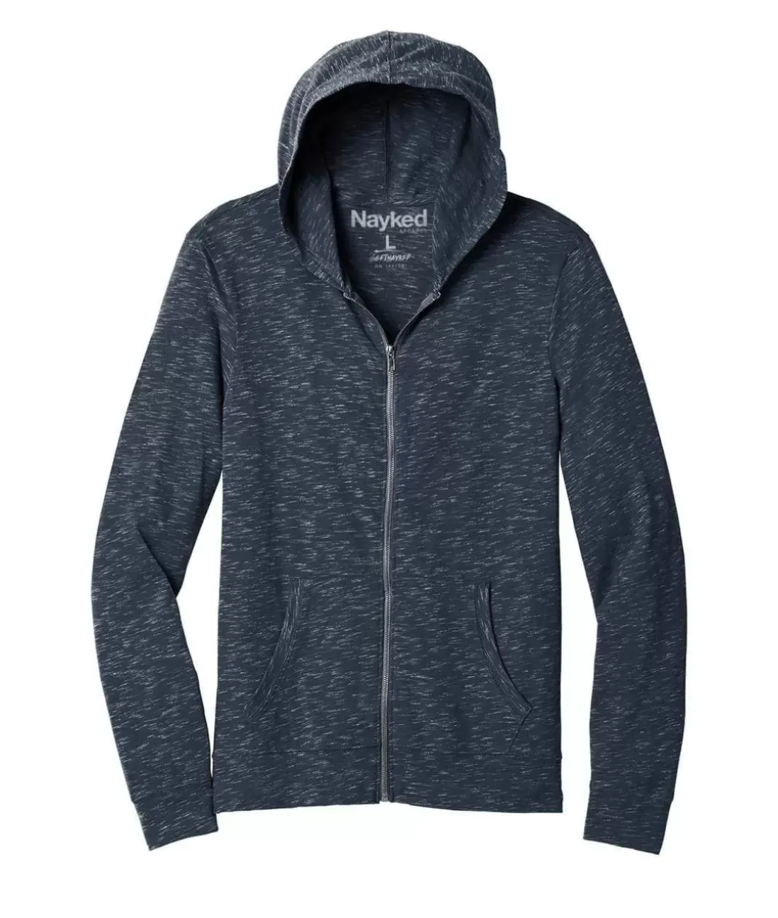Men Nayked Apparel Shirts>Men'S Ridiculously Soft Lightweight Full-Zip Hoodie