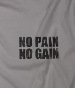 Men Nayked Apparel Shirts>Men'S Ridiculously Soft Lightweight Graphic Tee | No Pain No Gain
