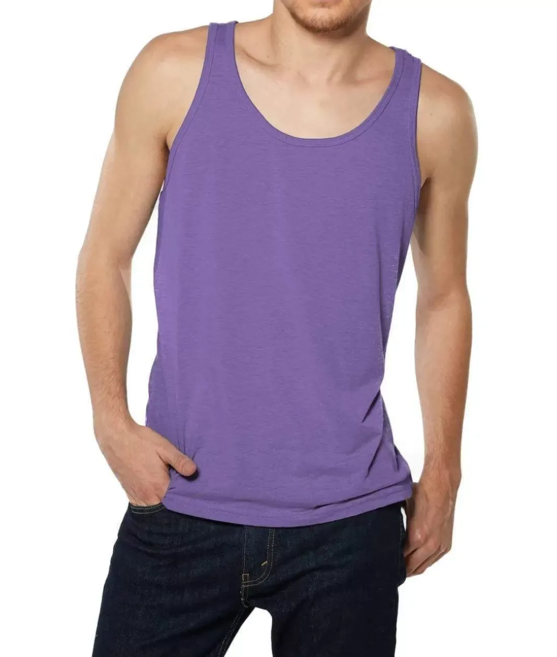 Men Nayked Apparel Shirts>Men'S Ridiculously Soft Lightweight Tank Top
