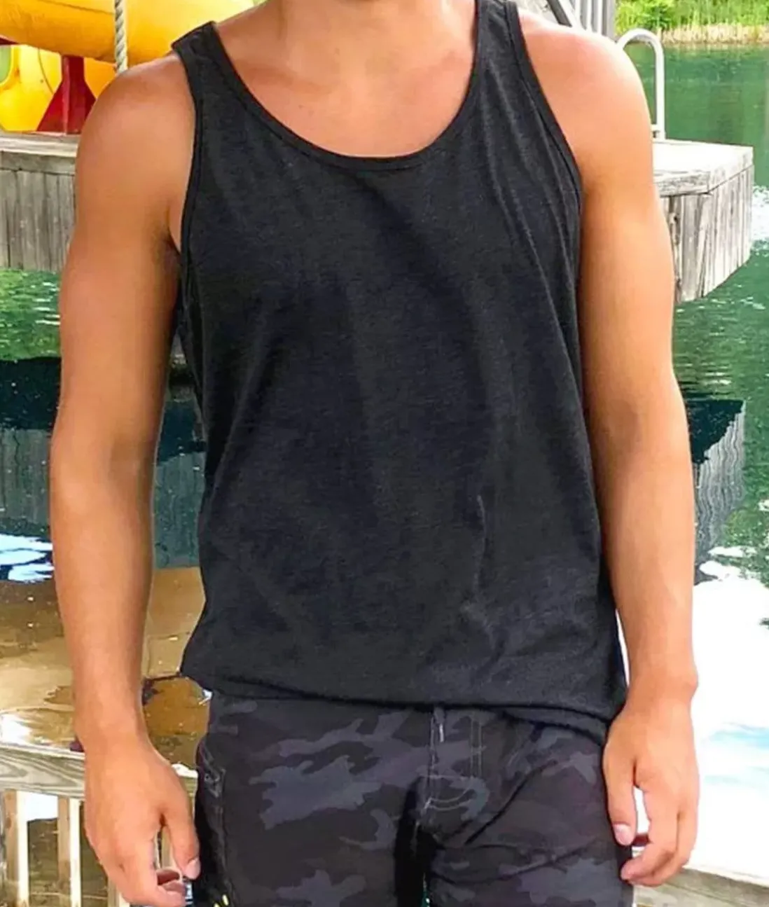 Men Nayked Apparel Tanks>Men'S Ridiculously Soft Lightweight Tank Top