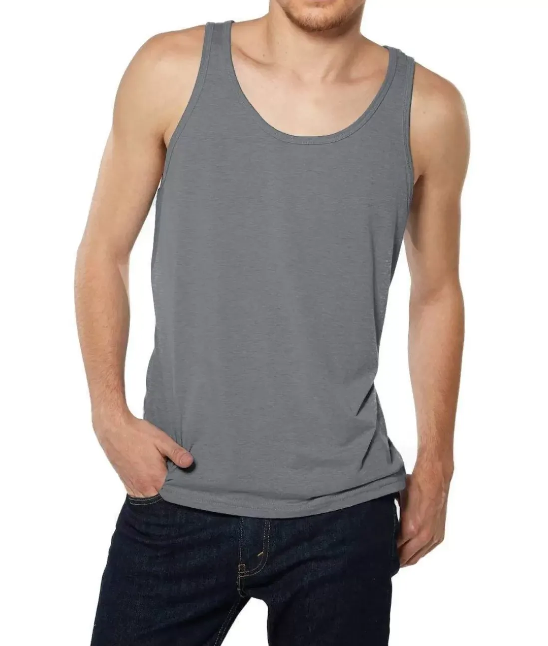 Men Nayked Apparel Tanks>Men'S Ridiculously Soft Lightweight Tank Top