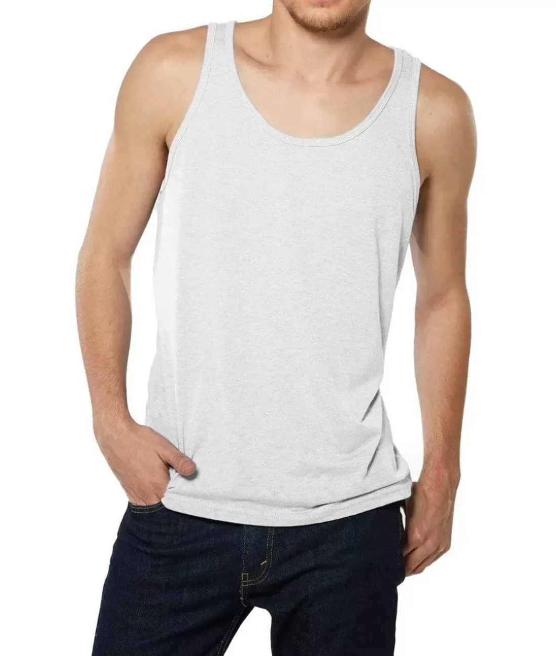Men Nayked Apparel Tanks>Men'S Ridiculously Soft Lightweight Tank Top