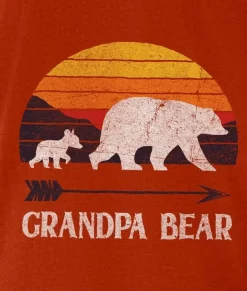 Men Nayked Apparel Shirts>Men'S Ridiculously Soft Lightweight Graphic Tee | Grandpa Bear