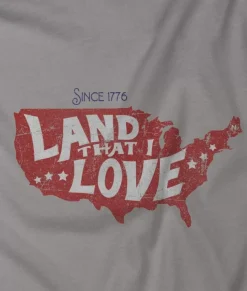 Men Nayked Apparel Shirts>Men'S Ridiculously Soft Lightweight Graphic Tee | Land That I Love