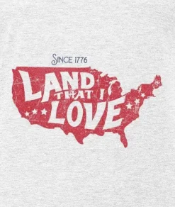 Men Nayked Apparel Shirts>Men'S Ridiculously Soft Lightweight Long Sleeve Graphic Tee | Land That I Love