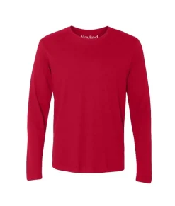Men Nayked Apparel T-Shirts>Men'S Ridiculously Soft Long Sleeve 100% Cotton T-Shirt