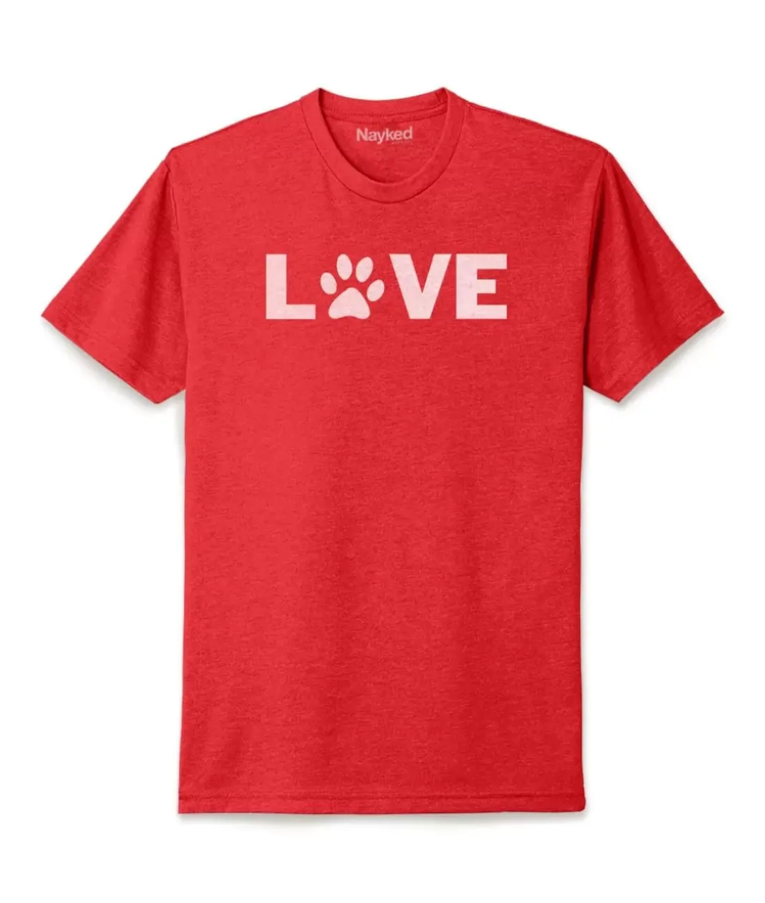 Men Nayked Apparel T-Shirts>Men'S Ridiculously Soft Midweight Valentine'S Day Graphic T-Shirt | Love My Pet