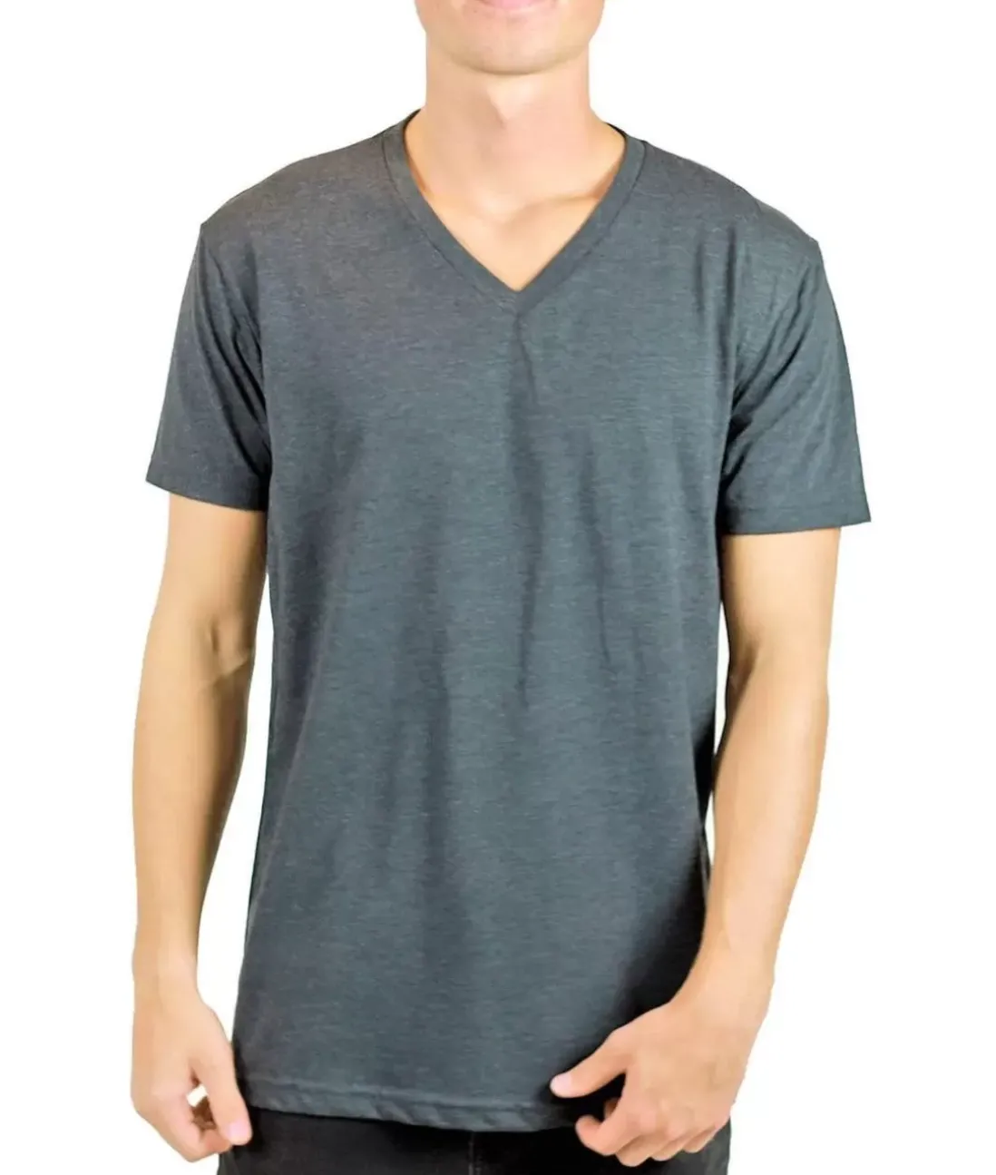 Men Nayked Apparel T-Shirts>Men'S Ridiculously Soft Midweight V-Neck