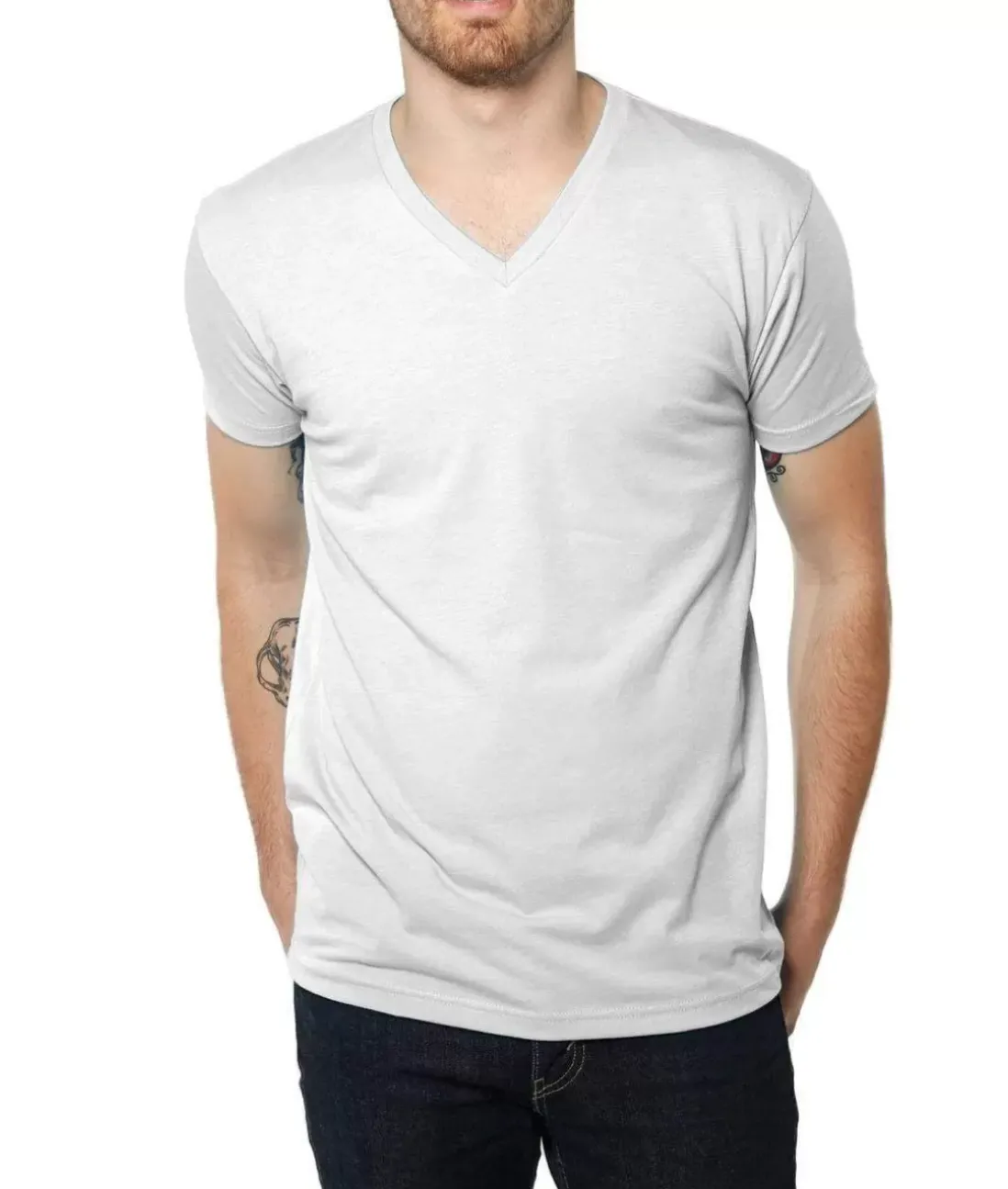 Men Nayked Apparel Shirts>Men'S Ridiculously Soft Midweight V-Neck