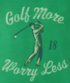 Men Nayked Apparel Shirts>Men'S Ridiculously Soft Midweight Graphic T-Shirt | Golf More, Worry Less