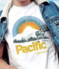 Men Nayked Apparel Shirts>Men'S Ridiculously Soft Midweight Graphic Tee | Pacific Northwest