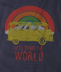 Men Nayked Apparel T-Shirts>Men'S Ridiculously Soft Midweight Graphic Tee | Let'S Travel The World