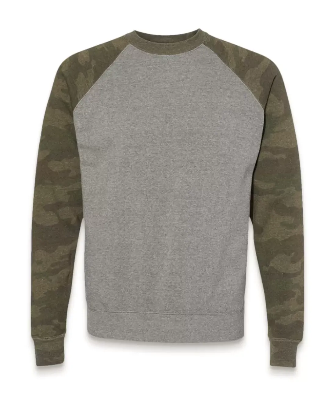 Men Nayked Apparel Shirts>Men'S Ridiculously Soft Midweight Raglan Colorblocked Pullover