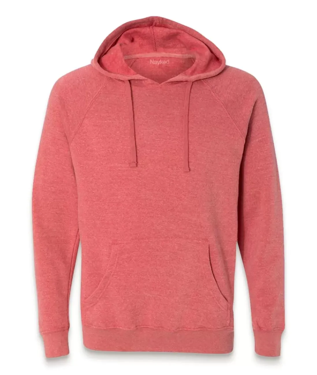 Men Nayked Apparel Workout Wear>Men'S Ridiculously Soft Midweight Raglan Hooded Sweatshirt