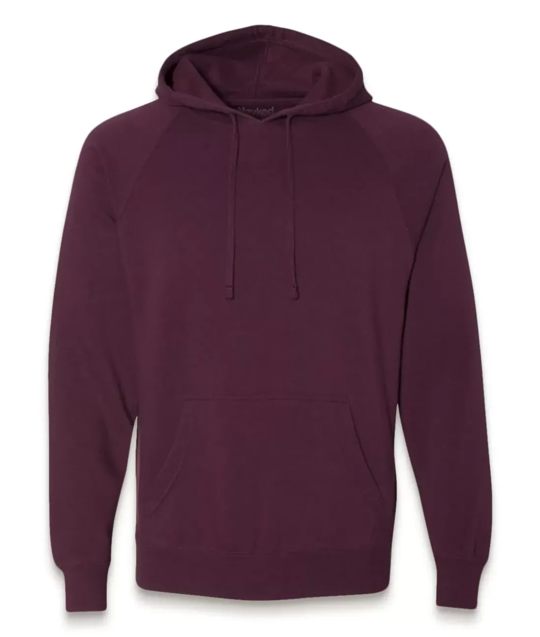 Men Nayked Apparel Workout Wear>Men'S Ridiculously Soft Midweight Raglan Hooded Sweatshirt