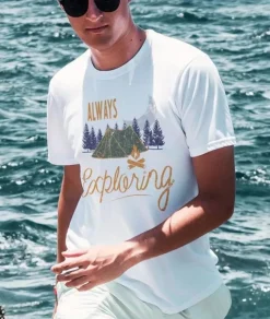 Men Nayked Apparel T-Shirts>Men'S Ridiculously Soft Midweight Graphic Tee | Always Exploring