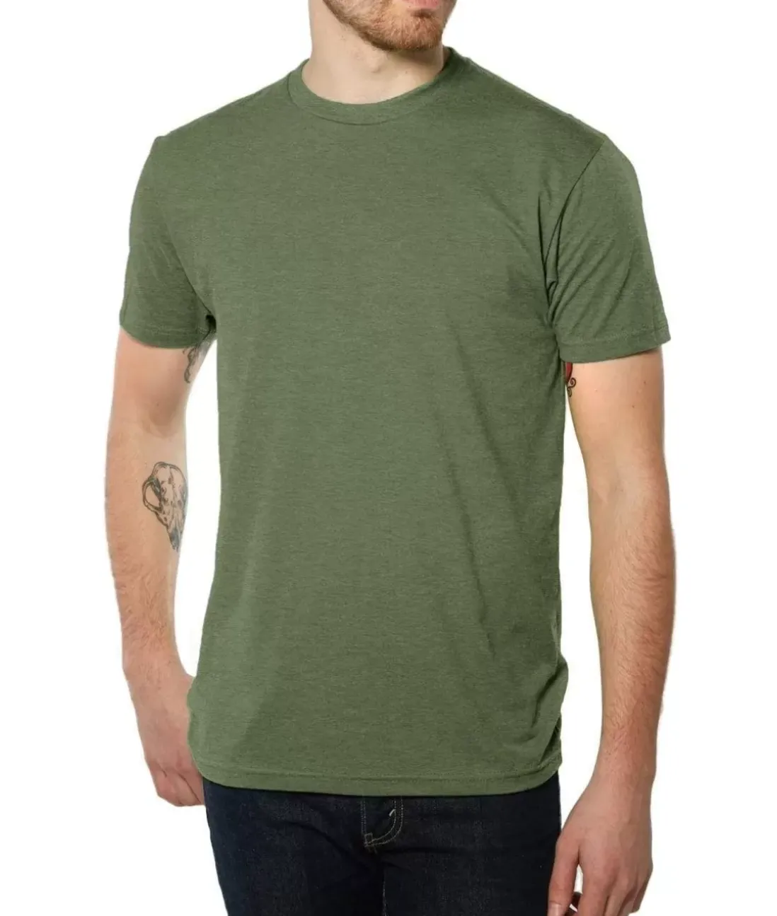 Men Nayked Apparel Shirts>Men'S Ridiculously Soft Midweight Crew T-Shirt | Classic