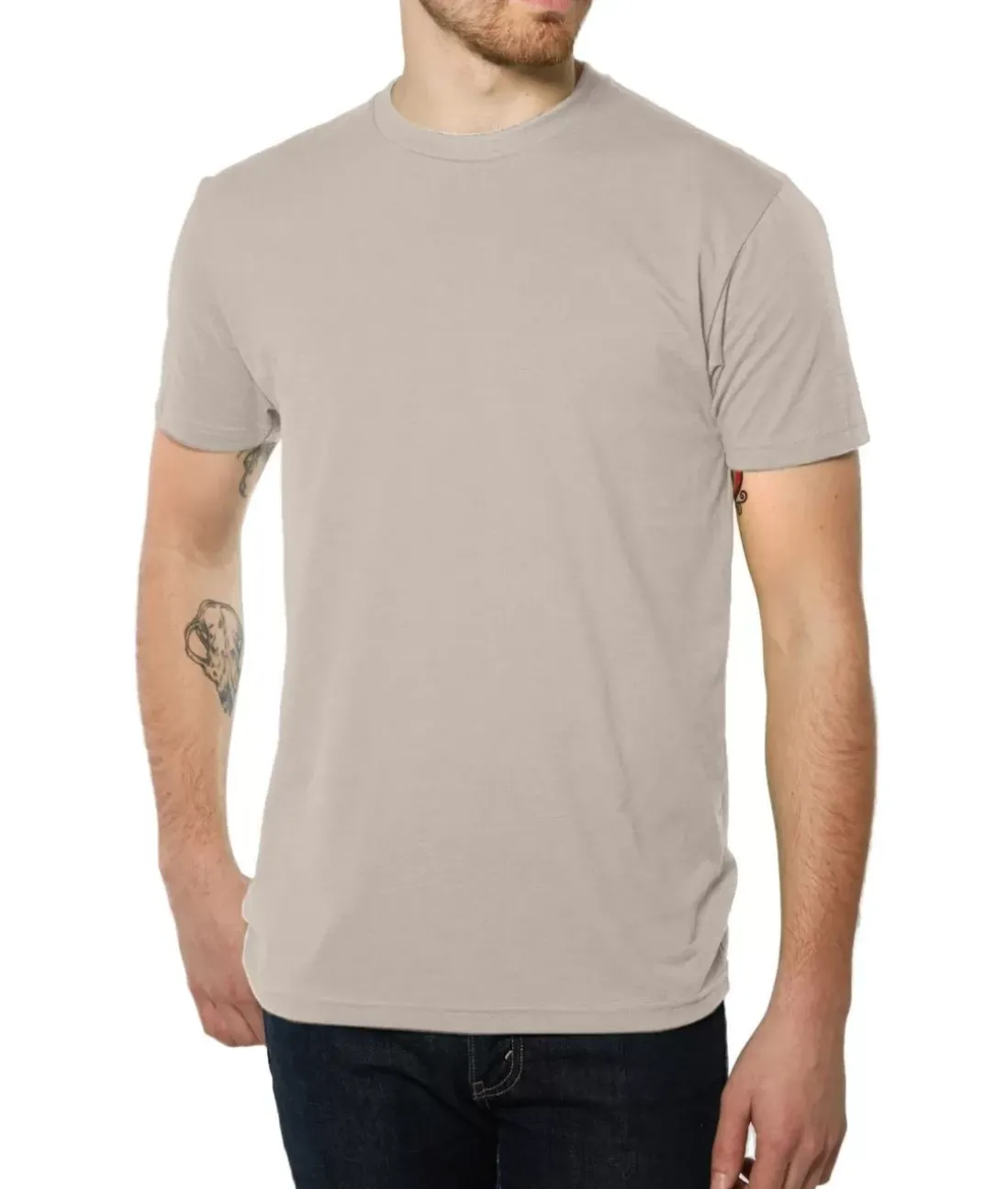 Men Nayked Apparel Shirts>Men'S Ridiculously Soft Midweight Crew T-Shirt | Classic