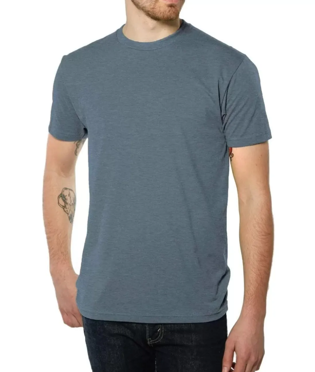 Men Nayked Apparel Shirts>Men'S Ridiculously Soft Midweight Crew T-Shirt | Classic