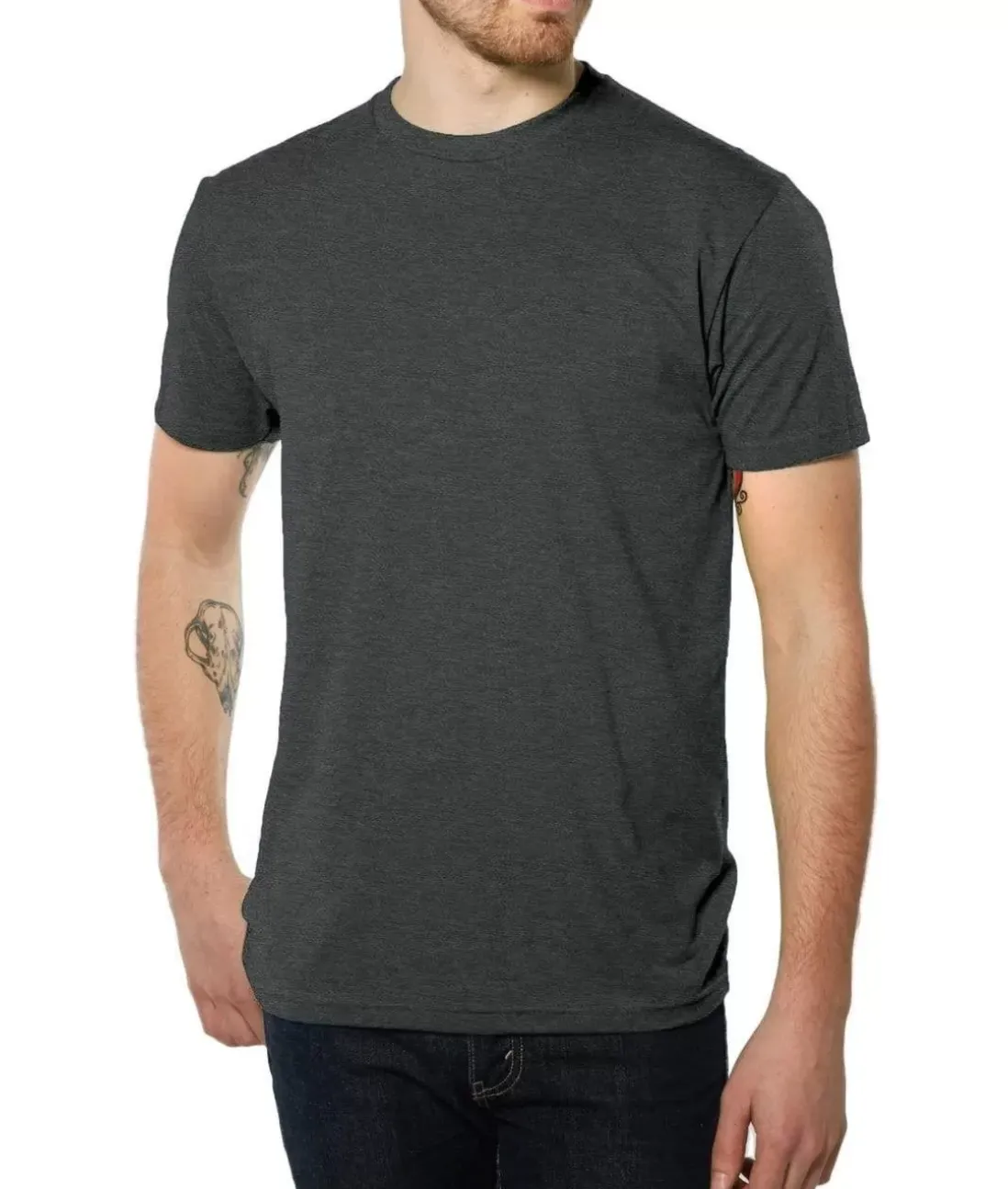 Men Nayked Apparel Shirts>Men'S Ridiculously Soft Midweight Crew T-Shirt | Classic