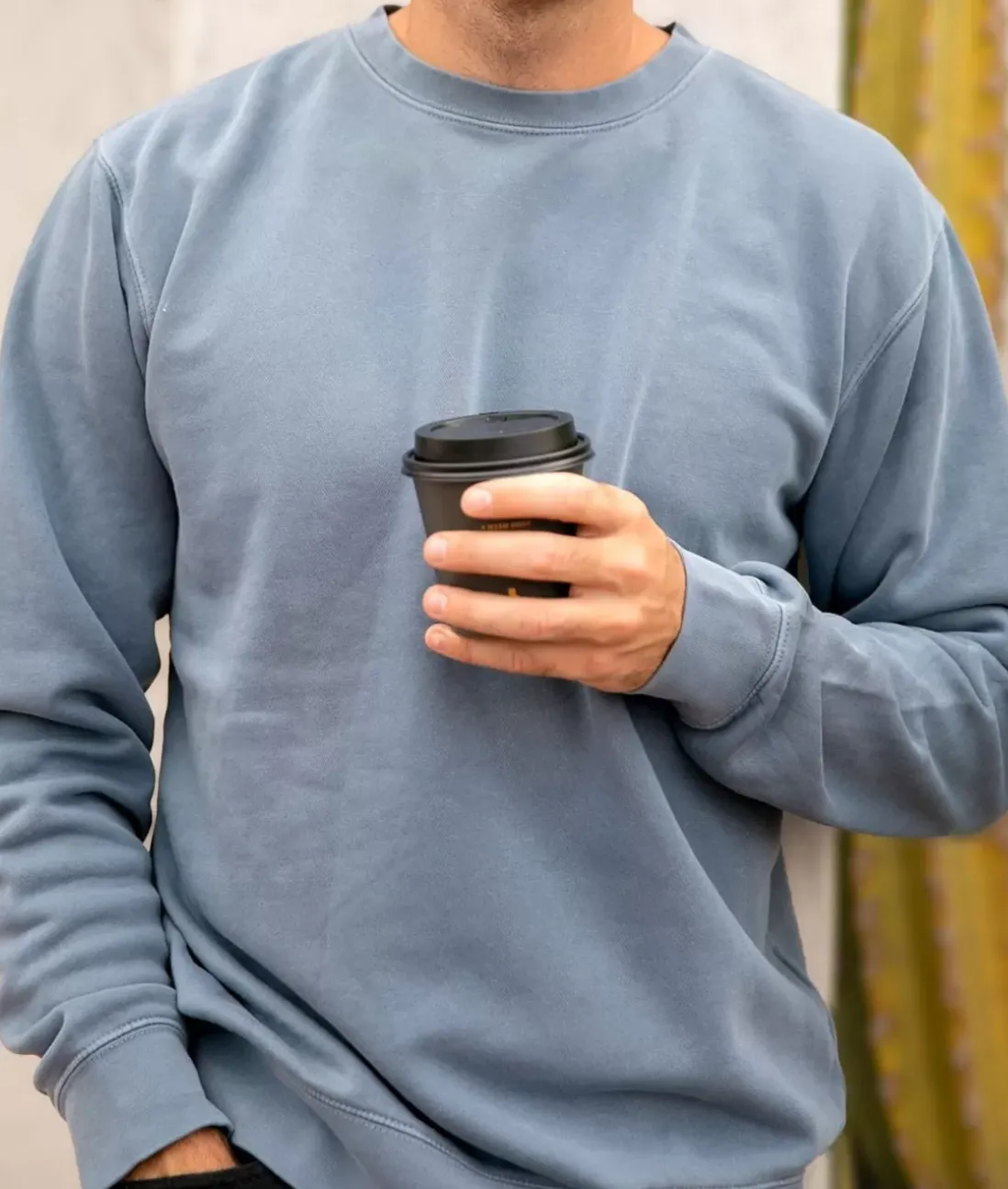 Men Nayked Apparel Hoodies & Sweatshirts>Men'S Ridiculously Soft Pigment-Dyed Sweatshirt