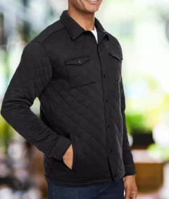 Men Nayked Apparel Outerwear>Men'S Ridiculously Soft Quilted Shirt Jacket