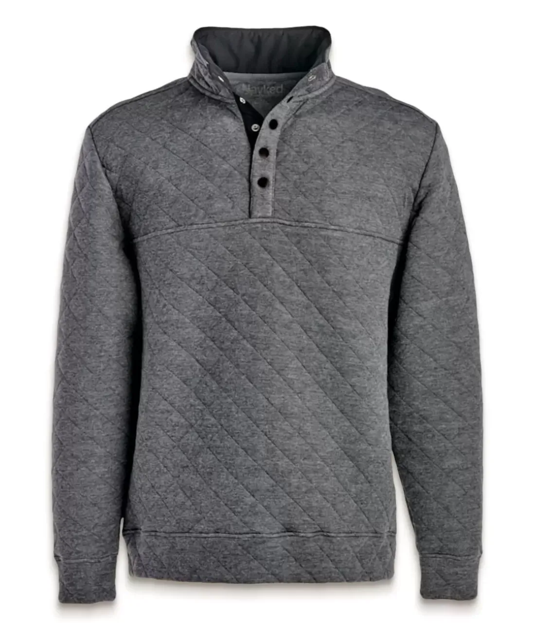 Men Nayked Apparel Hoodies & Sweatshirts>Men'S Ridiculously Soft Quilted Snap Pullover