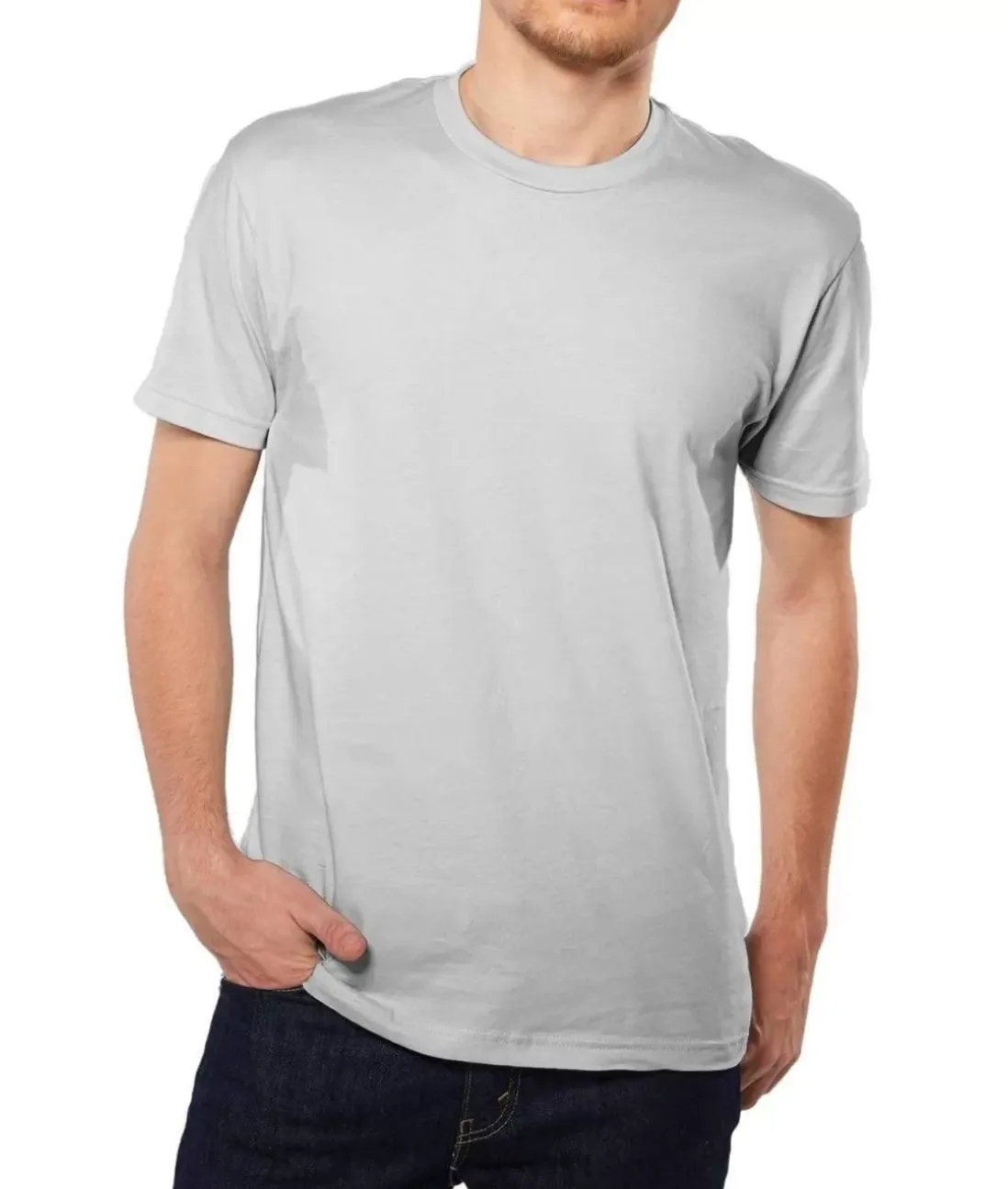 Men Nayked Apparel Shirts>Men'S Ridiculously Soft Short Sleeve Crew Neck 100% Cotton T-Shirt | Classic