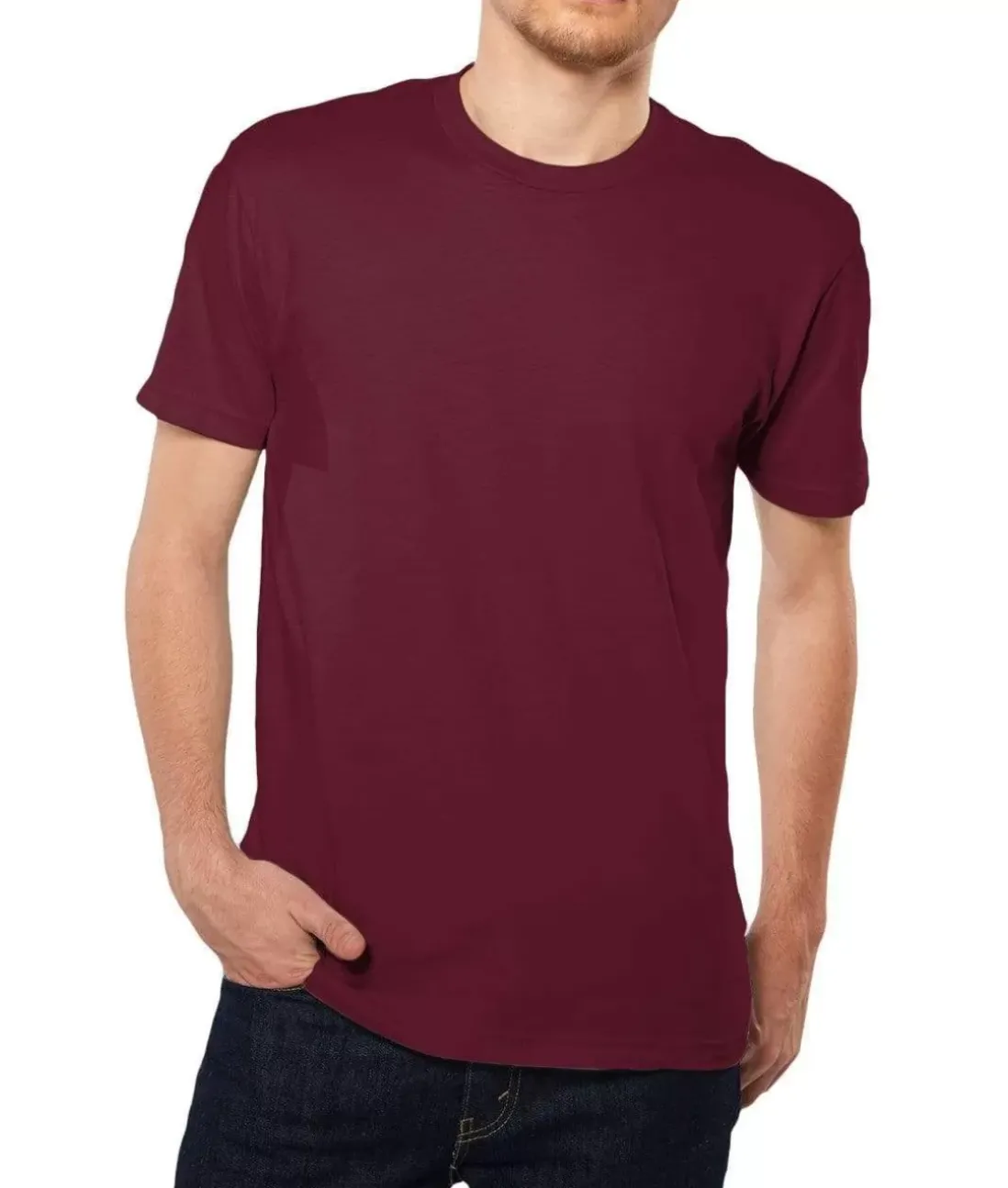 Men Nayked Apparel Shirts>Men'S Ridiculously Soft Short Sleeve Crew Neck 100% Cotton T-Shirt | Classic