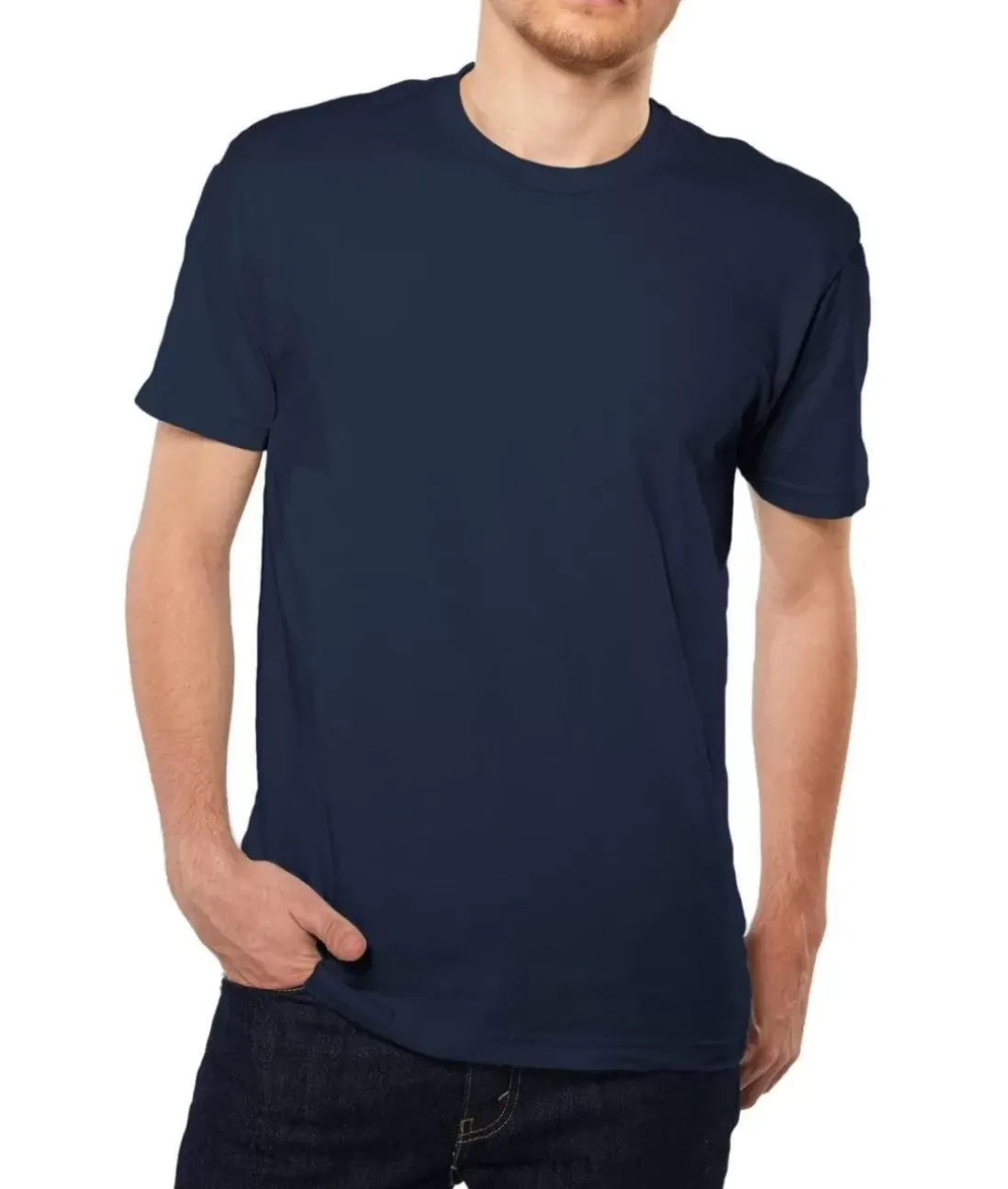 Men Nayked Apparel Shirts>Men'S Ridiculously Soft Short Sleeve Crew Neck 100% Cotton T-Shirt | Classic