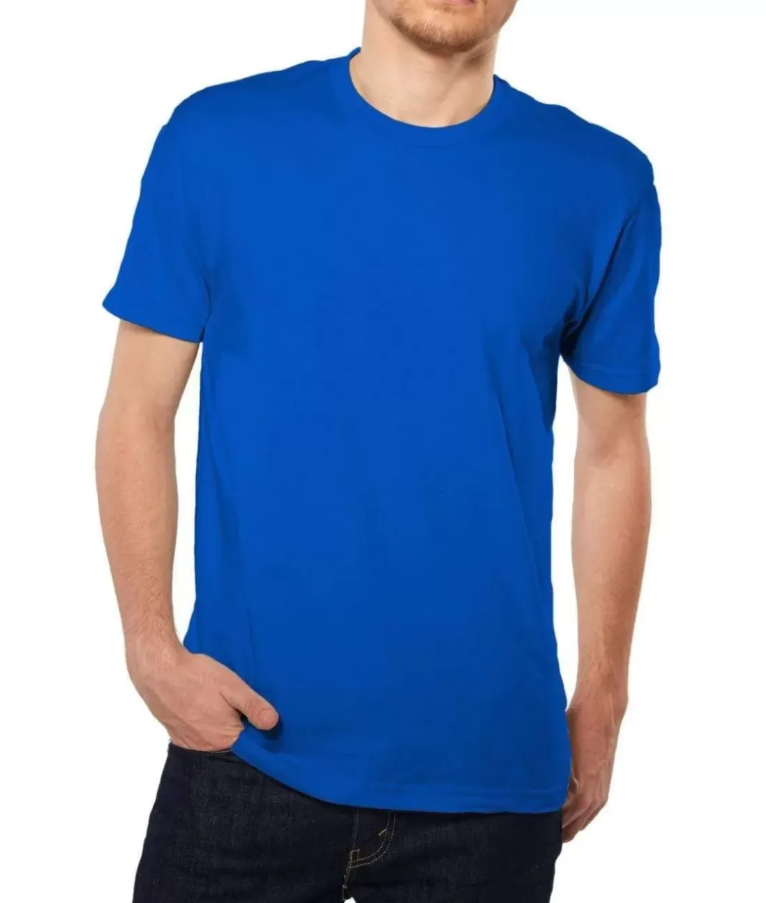 Men Nayked Apparel Shirts>Men'S Ridiculously Soft Short Sleeve Crew Neck 100% Cotton T-Shirt | Classic