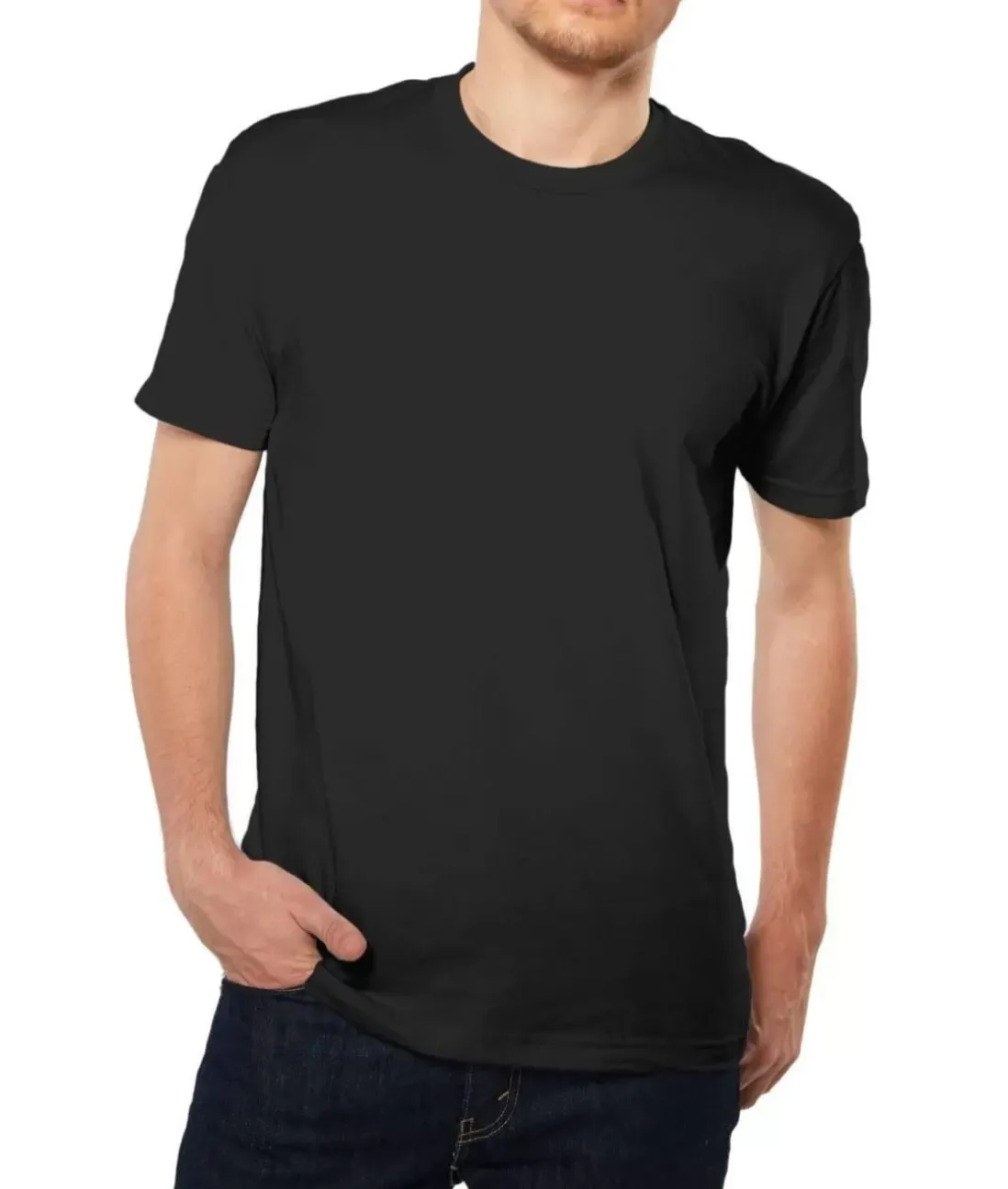 Men Nayked Apparel Shirts>Men'S Ridiculously Soft Short Sleeve Crew Neck 100% Cotton T-Shirt | Classic