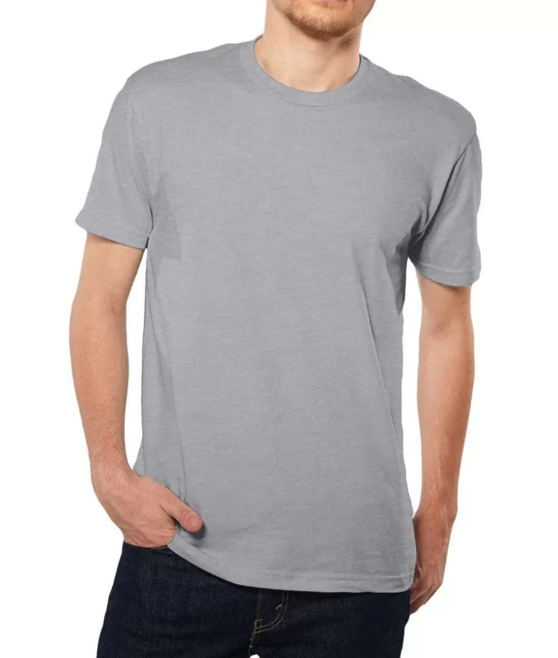 Men Nayked Apparel Shirts>Men'S Ridiculously Soft Short Sleeve Crew Neck 100% Cotton T-Shirt | Classic