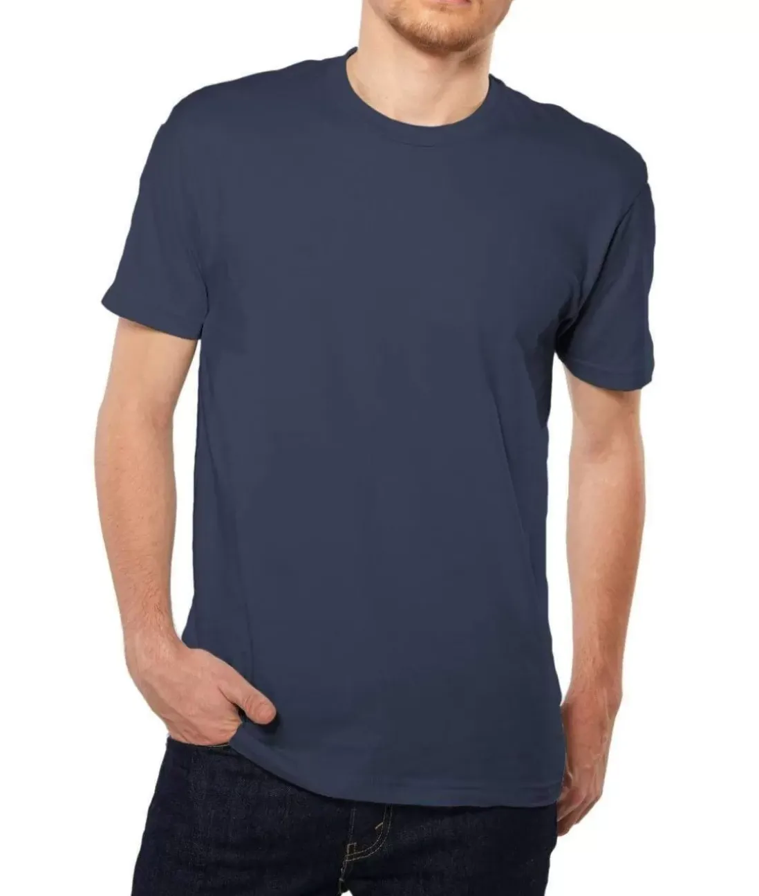 Men Nayked Apparel Shirts>Men'S Ridiculously Soft Short Sleeve Crew Neck 100% Cotton T-Shirt | Classic