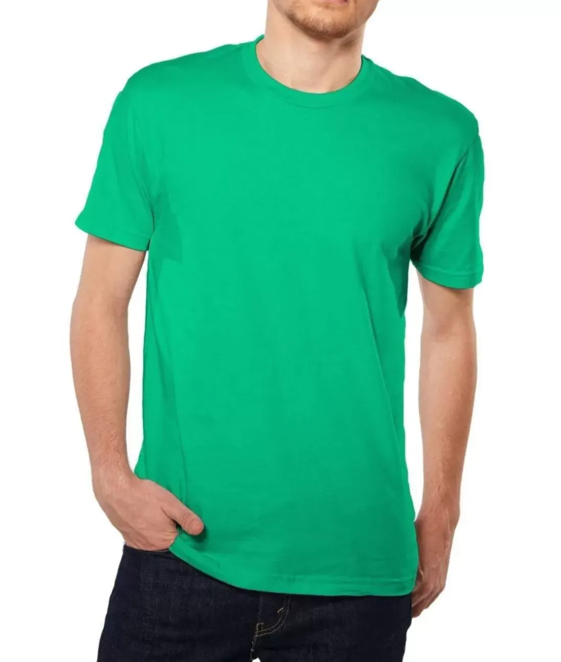 Men Nayked Apparel Shirts>Men'S Ridiculously Soft Short Sleeve Crew Neck 100% Cotton T-Shirt | Classic