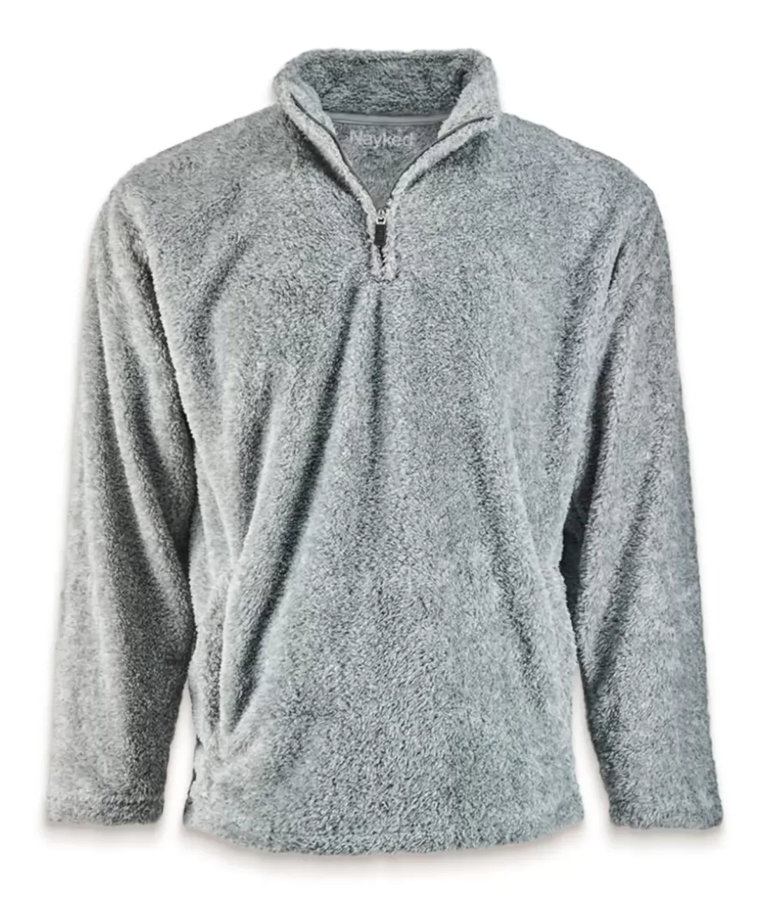 Men Nayked Apparel Hoodies & Sweatshirts>Men'S Ridiculously Soft Shag Sherpa Quarter-Zip Pullover