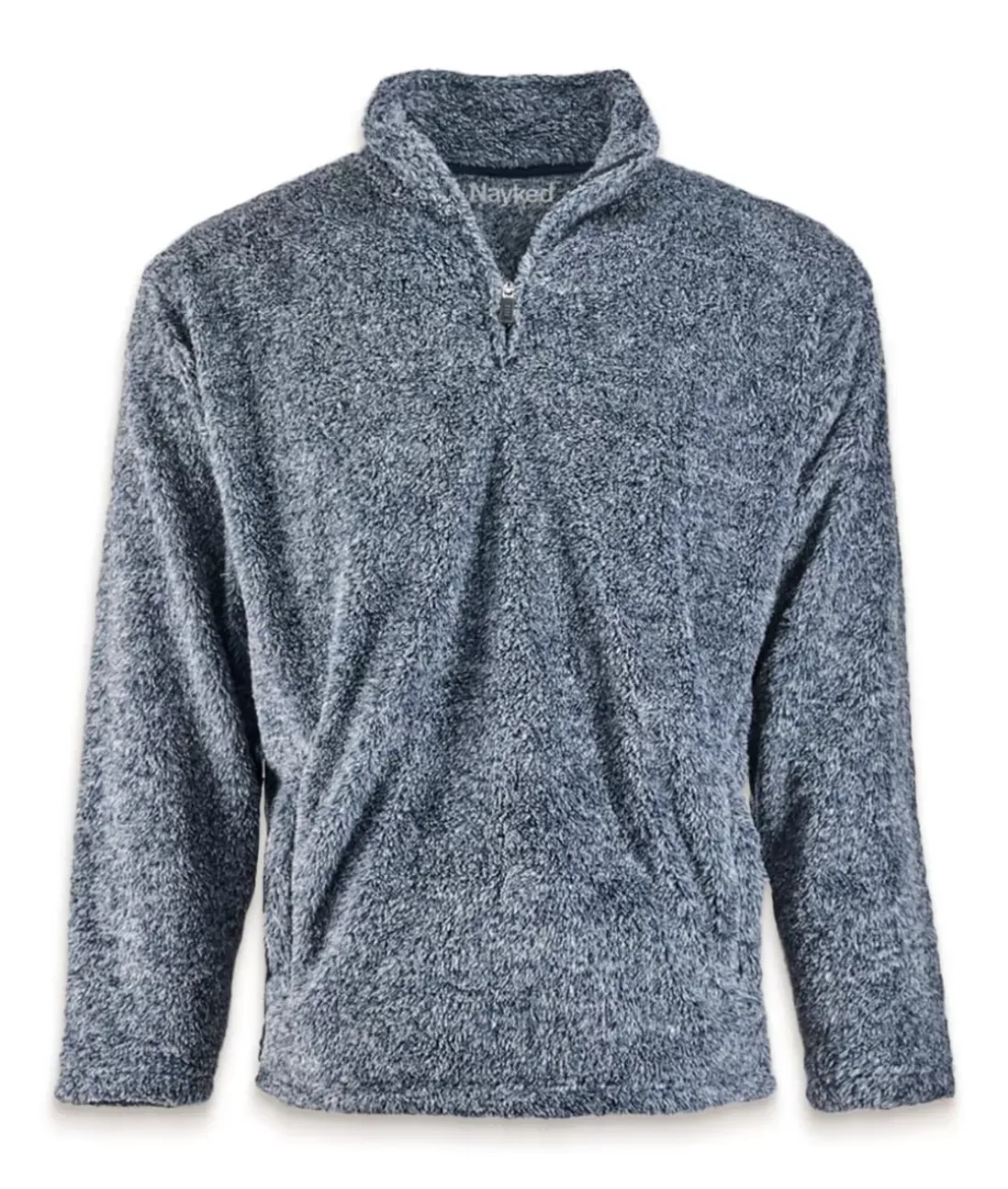 Men Nayked Apparel Hoodies & Sweatshirts>Men'S Ridiculously Soft Shag Sherpa Quarter-Zip Pullover