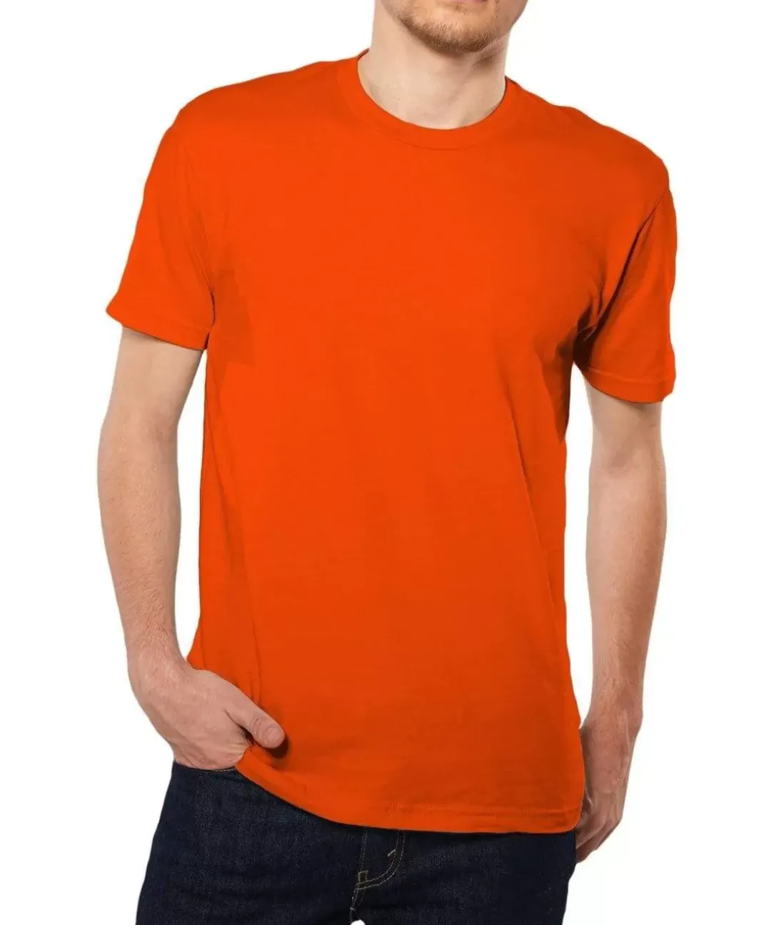 Men Nayked Apparel T-Shirts>Men'S Ridiculously Soft Short Sleeve Crew Neck 100% Cotton T-Shirt | Classic