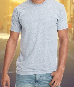 Men Nayked Apparel T-Shirts>Men'S Ridiculously Soft Sueded Snow Heathered T-Shirt