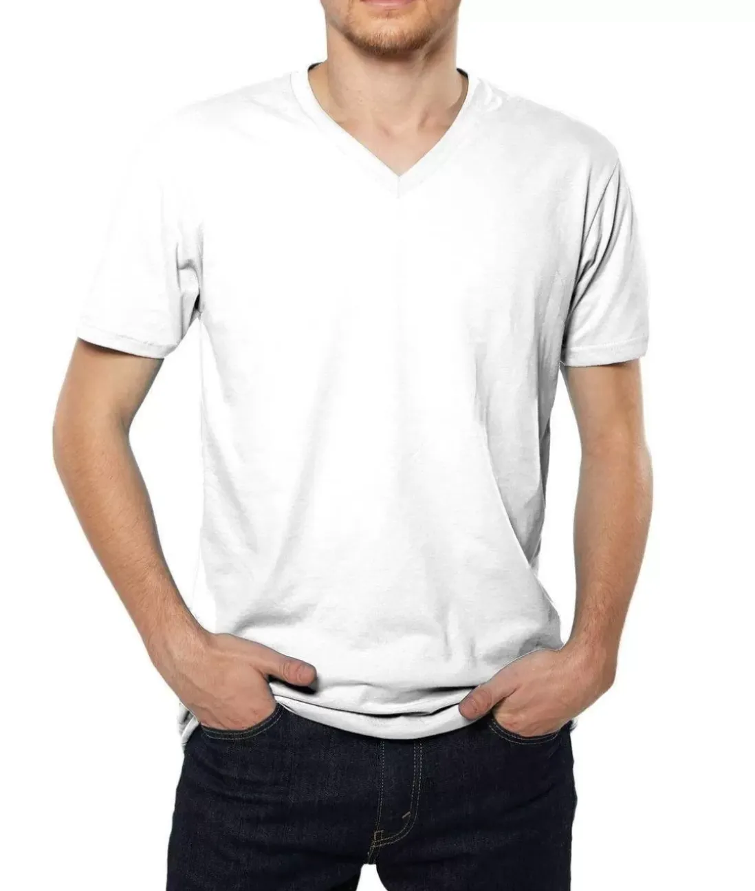 Men Nayked Apparel T-Shirts>Men'S Ridiculously Soft Sueded V-Neck
