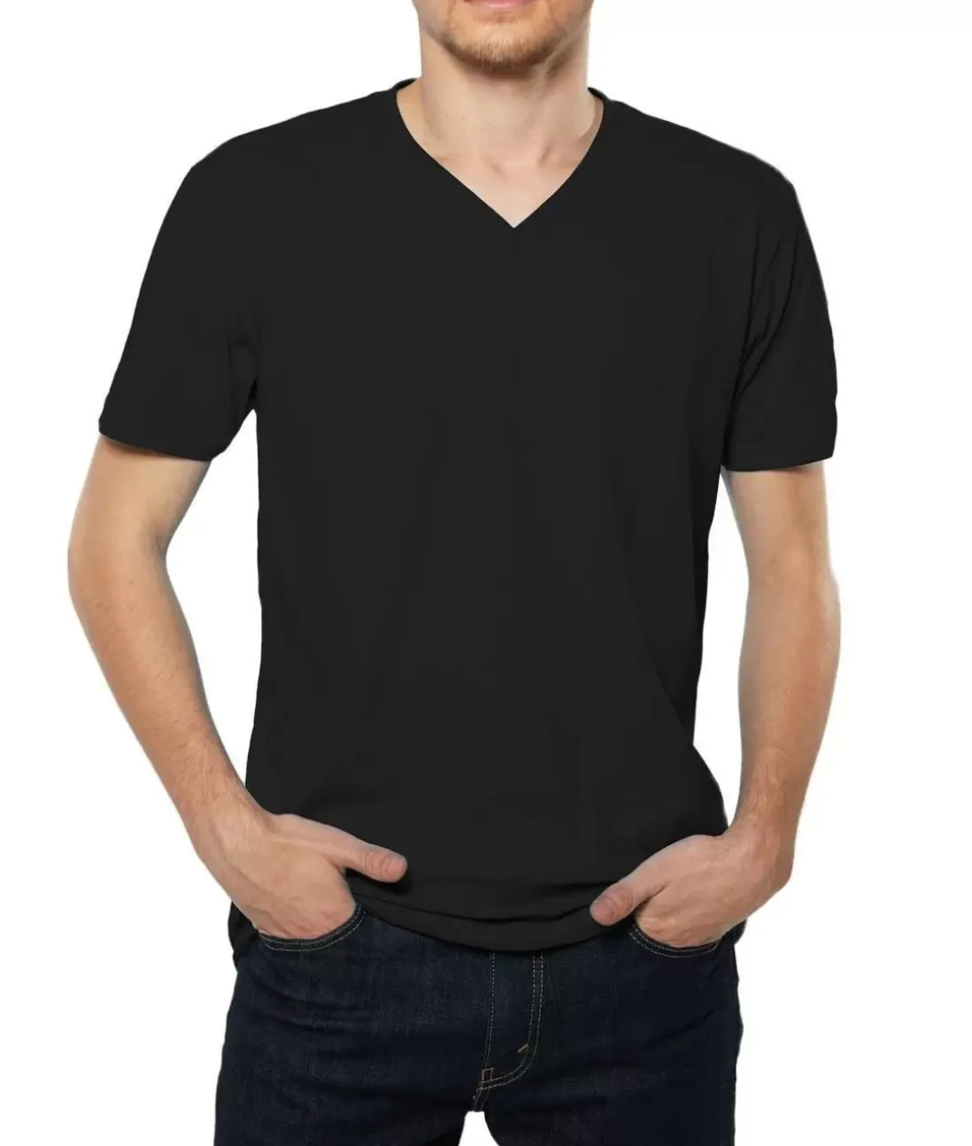 Men Nayked Apparel T-Shirts>Men'S Ridiculously Soft Sueded V-Neck