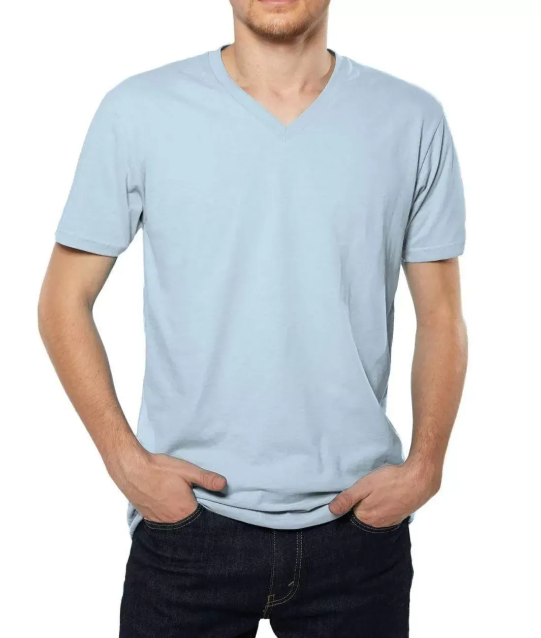Men Nayked Apparel T-Shirts>Men'S Ridiculously Soft Sueded V-Neck