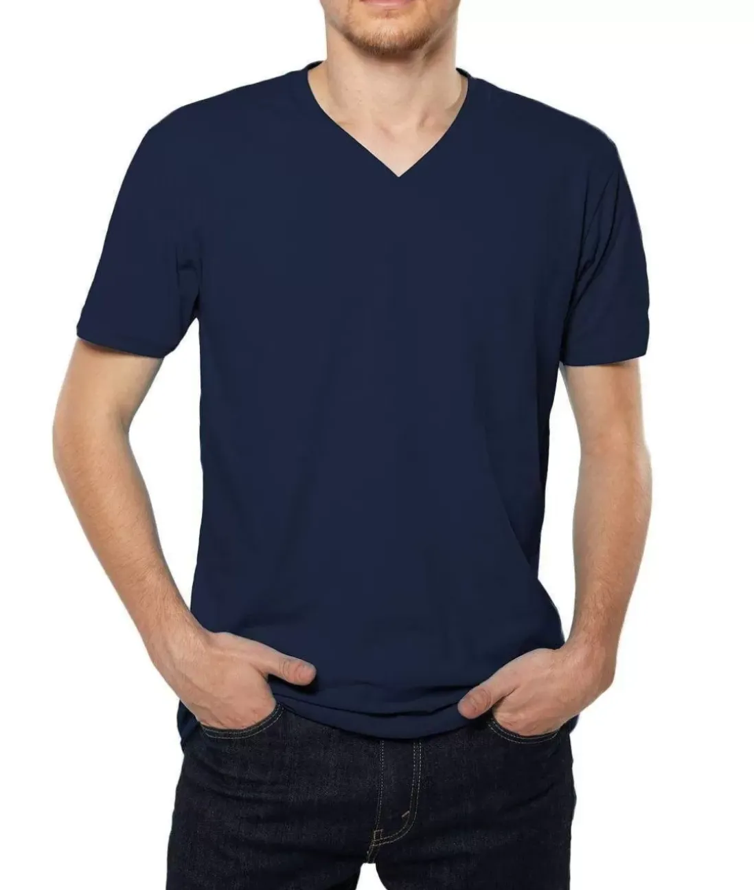 Men Nayked Apparel T-Shirts>Men'S Ridiculously Soft Sueded V-Neck