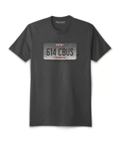Men Nayked Apparel T-Shirts>Men'S Ridiculously Soft Sueded Graphic Tee | 614 Cbus
