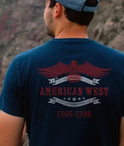Men Nayked Apparel T-Shirts>Men'S Ridiculously Soft Sueded Graphic Tee | American West