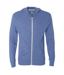 Men Nayked Apparel Hoodies & Sweatshirts>Men'S Ridiculously Soft Vintage Recycled Full-Zip Hooded T-Shirt