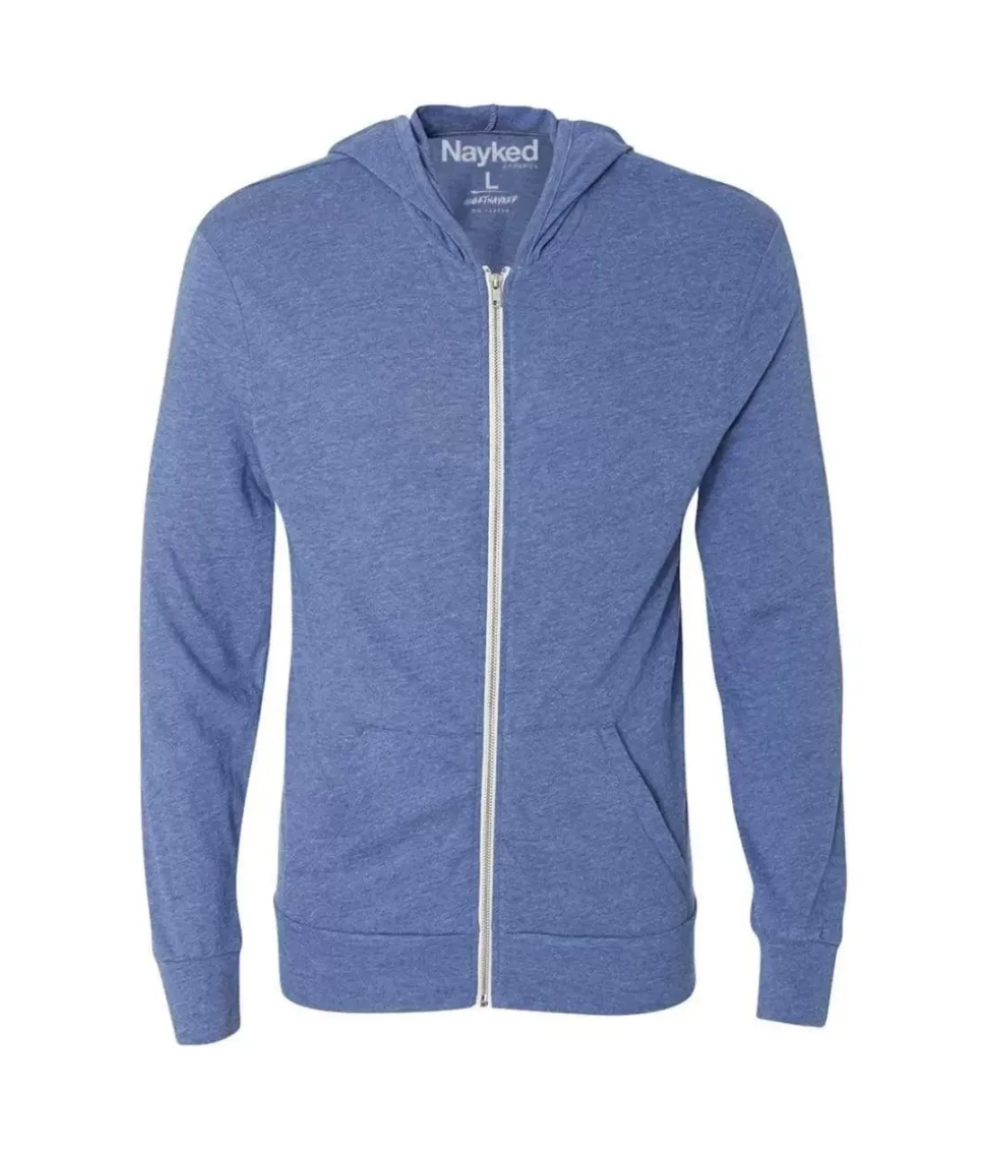 Men Nayked Apparel Hoodies & Sweatshirts>Men'S Ridiculously Soft Vintage Recycled Full-Zip Hooded T-Shirt